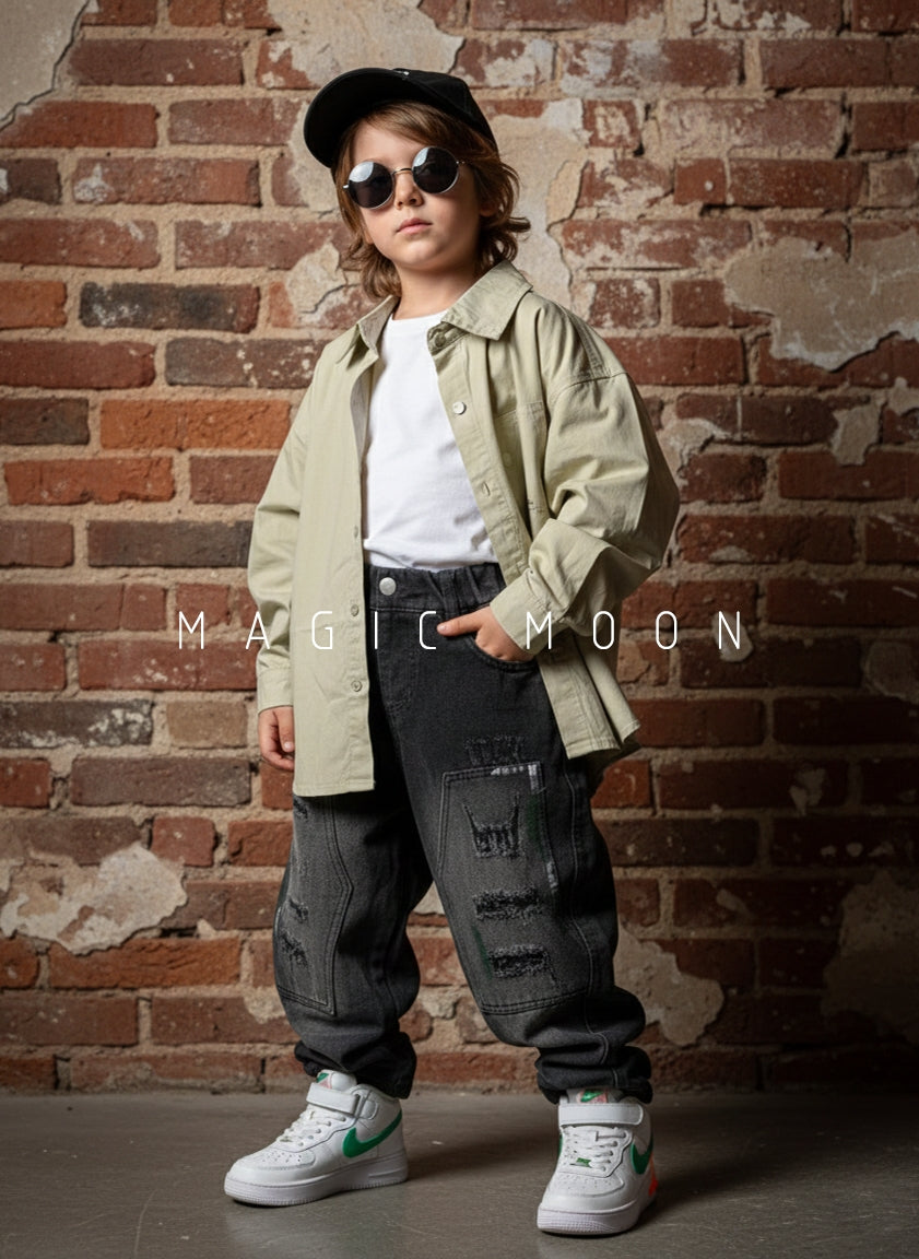 Unisex Full Sleeve Oversized Shirt