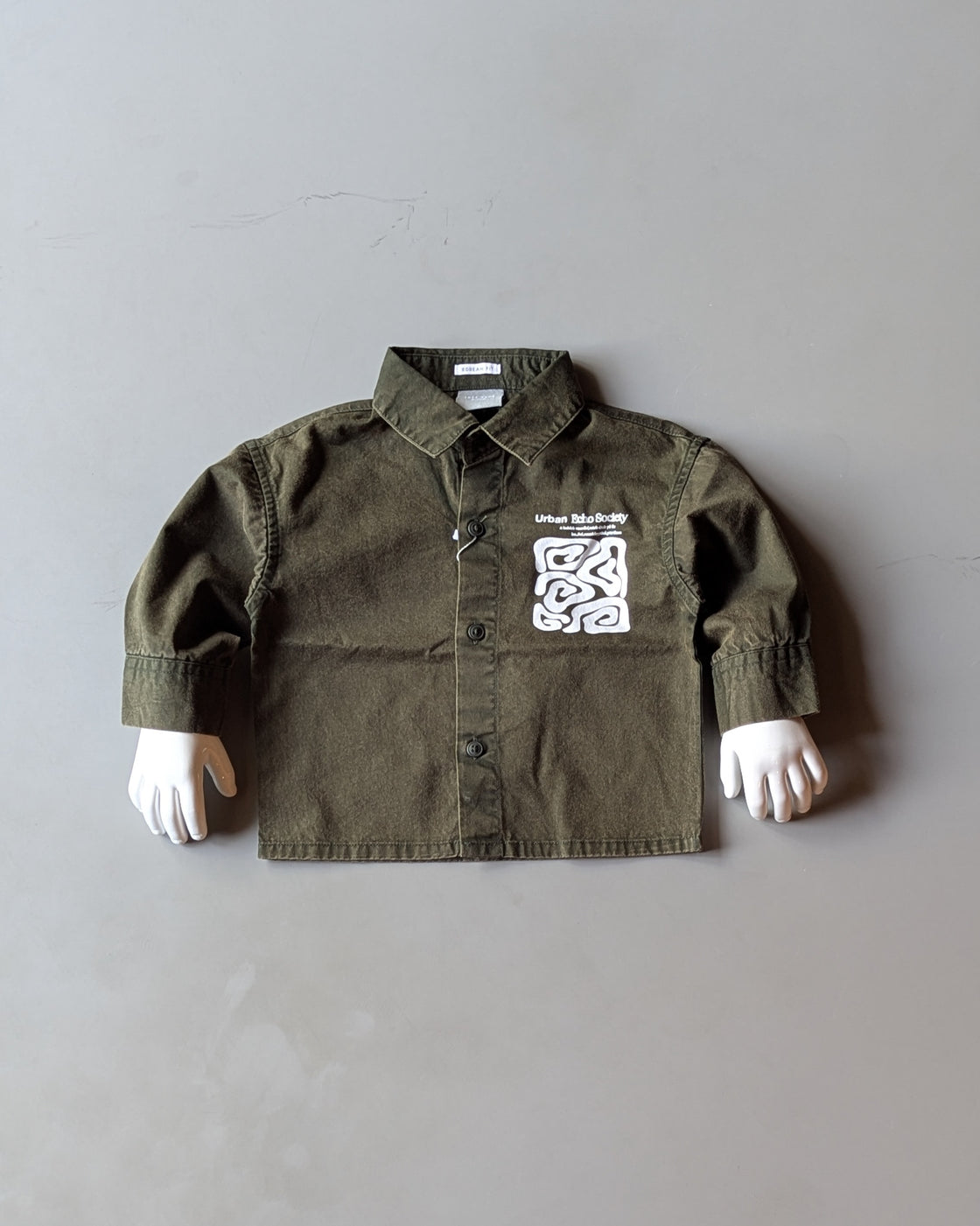 Boy's Full Sleeve Oversized Shirt