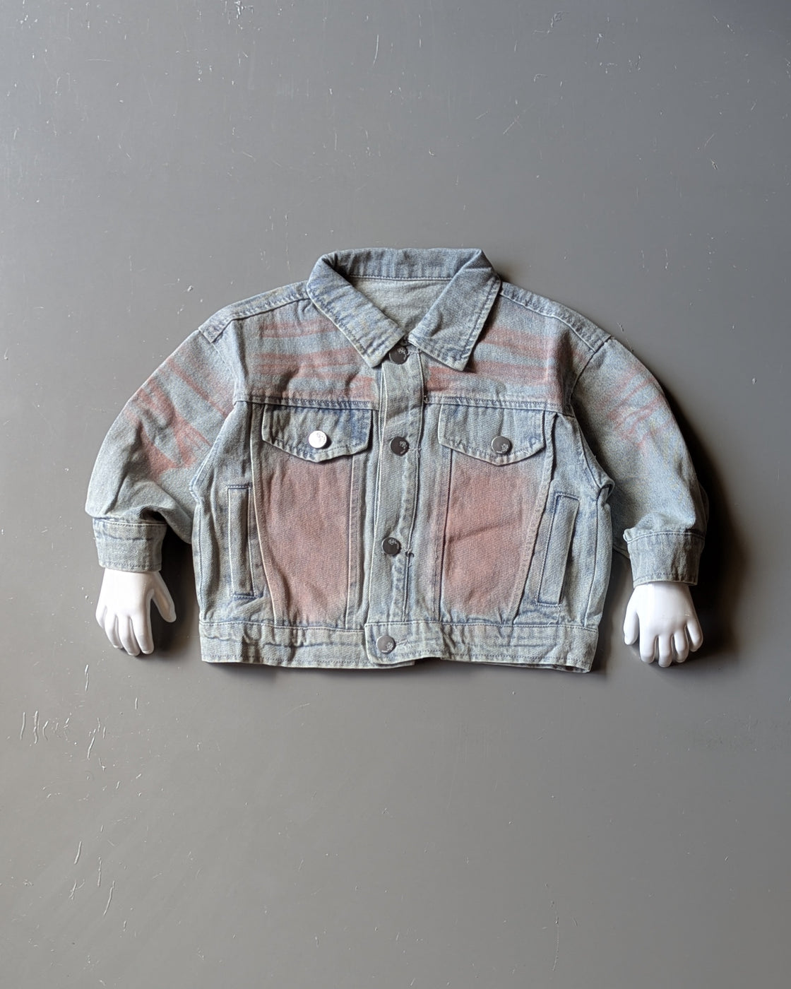 Unisex Full Sleeve Oversized Denim Jacket