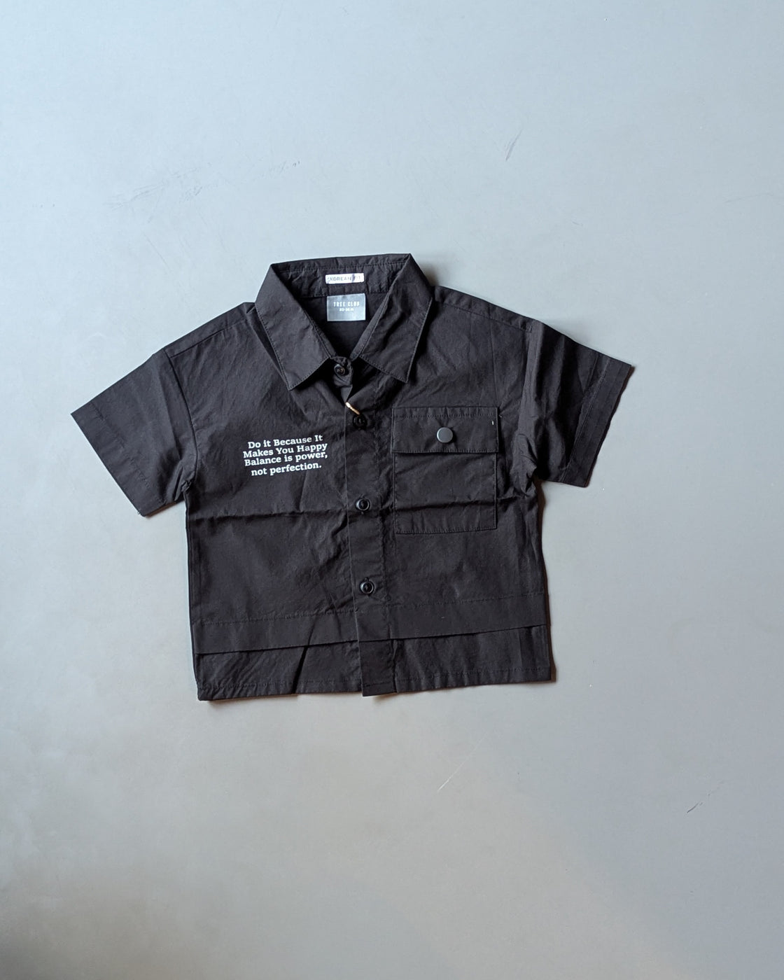 SHHS01 Boy's Half Sleeve Oversized Shirt