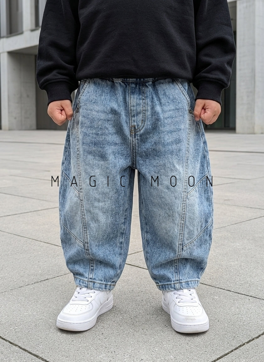 JNS103 Unisex Barrel Fit Jeans