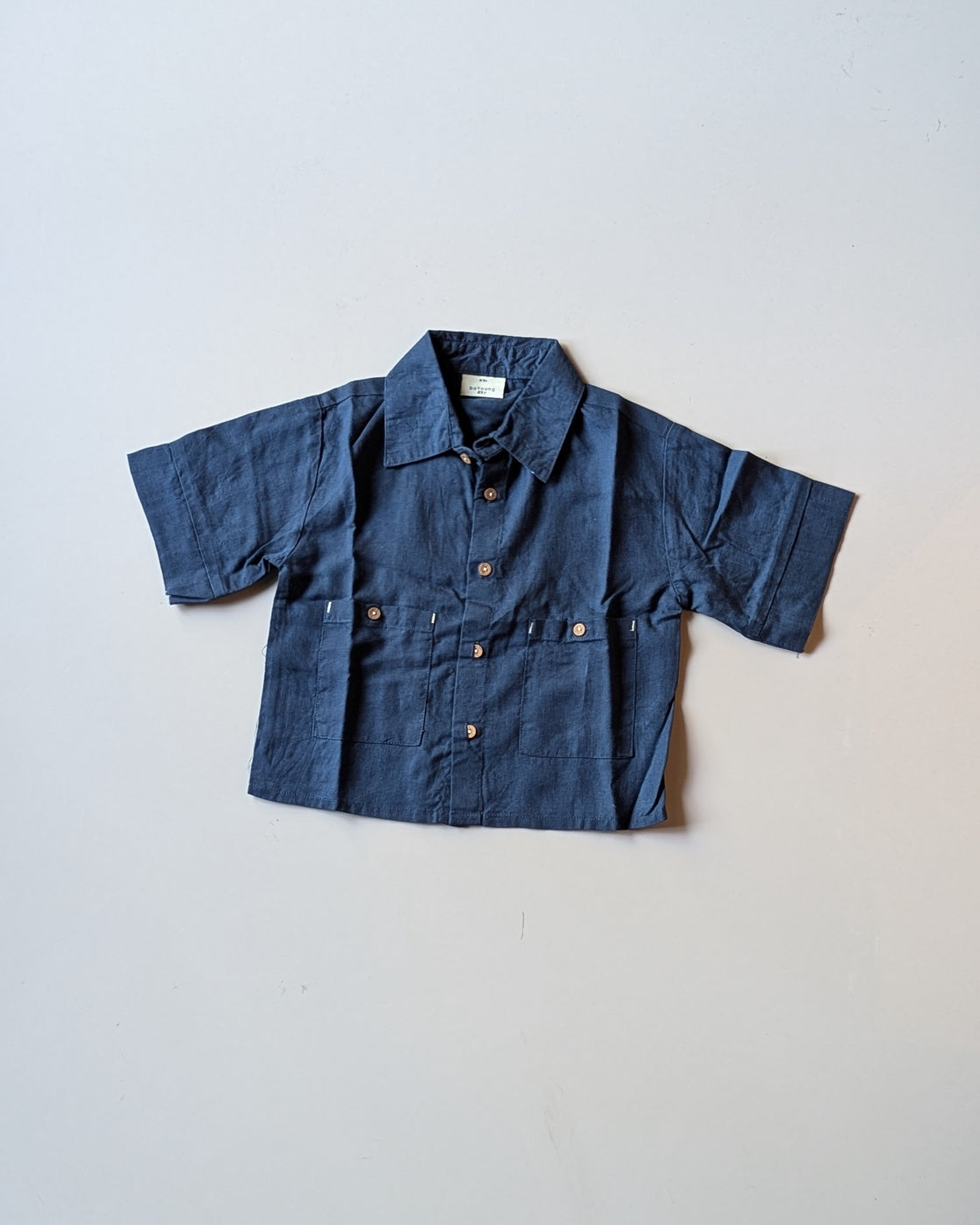 SHBYA01-06 Boys Half Sleeve Oversized Shirt