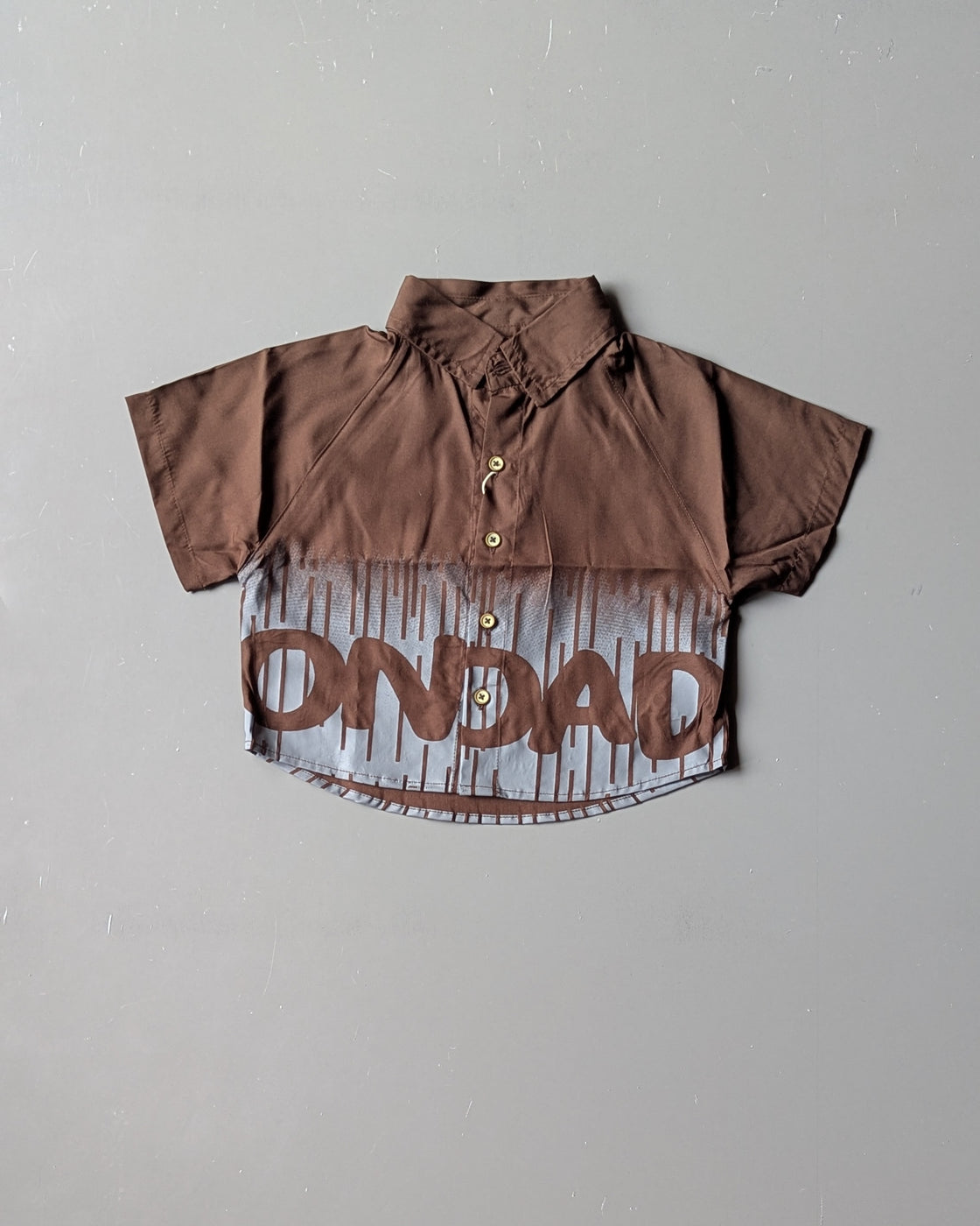 Half Sleeve Hem Printed Shirt