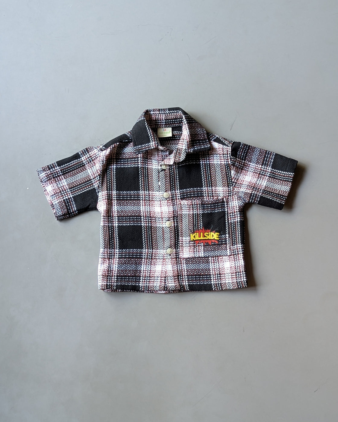 SHHS02 Boy's Half Sleeve Oversized Back Printed Shirt