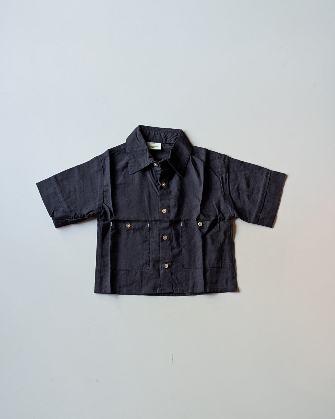SHBYA01-01 Boys Half Sleeve Oversized Shirt