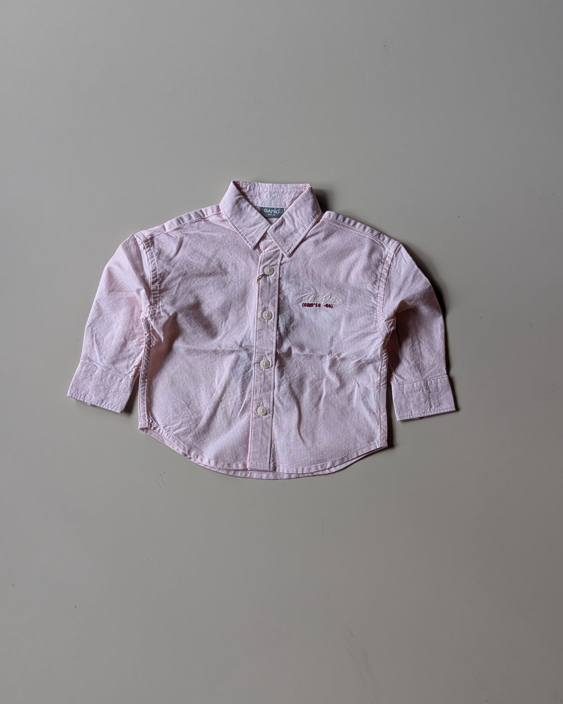 SHGMH04-02 Boys Full Sleeve Oversized Striped Shirt