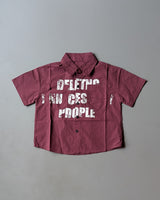 Unisex Half Sleeve Oversized Shirt