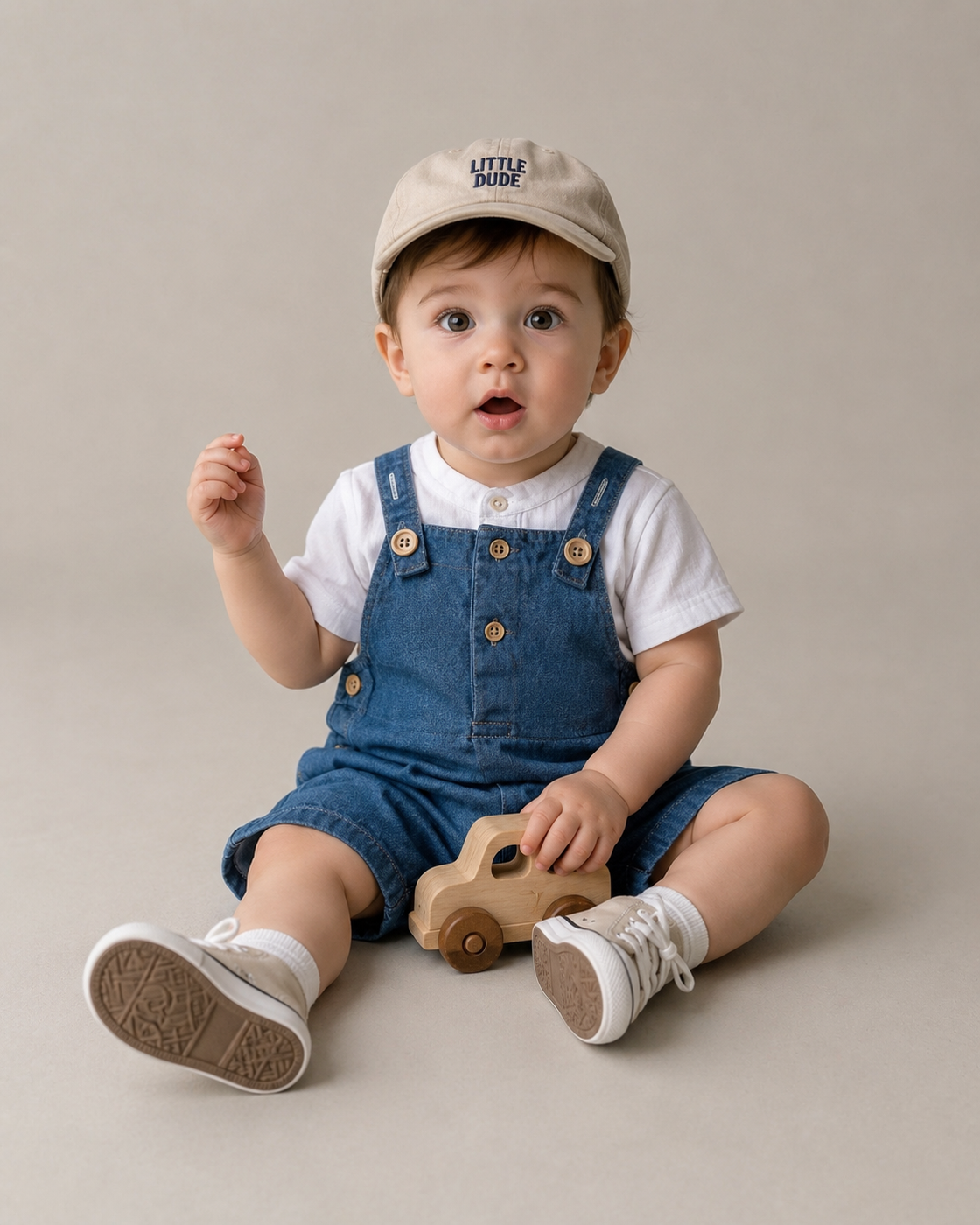 NB01 Unisex Half Sleeve Shirt with Romper Set