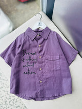 Boys Half Sleeve Oversized Shirt