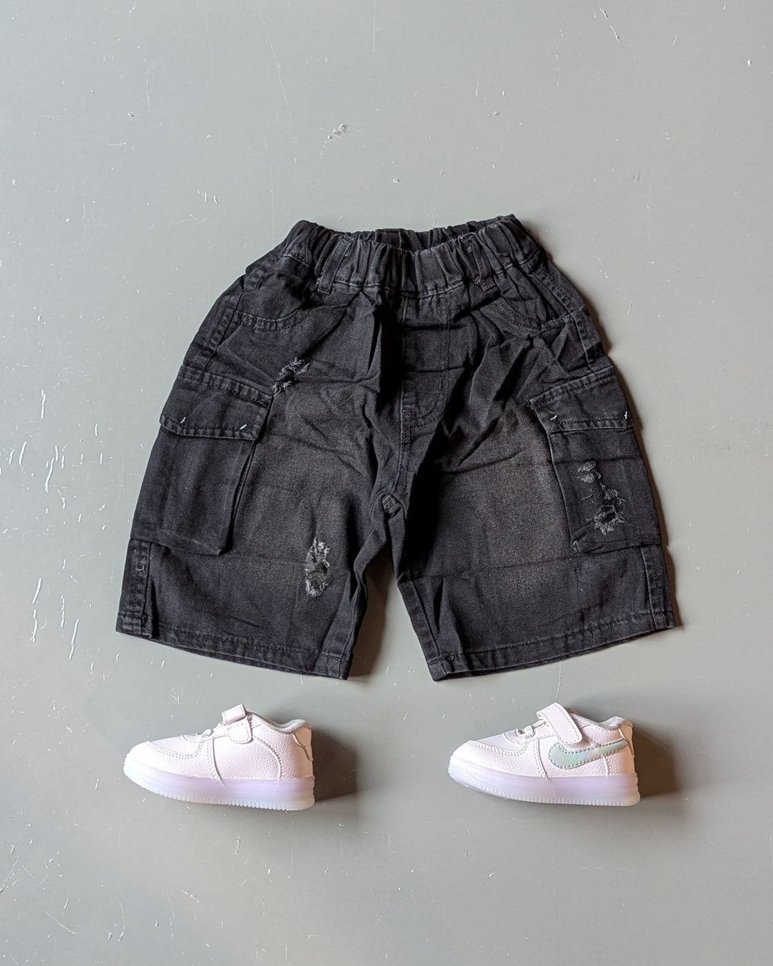 Unisex Knee Length Denim Shorts