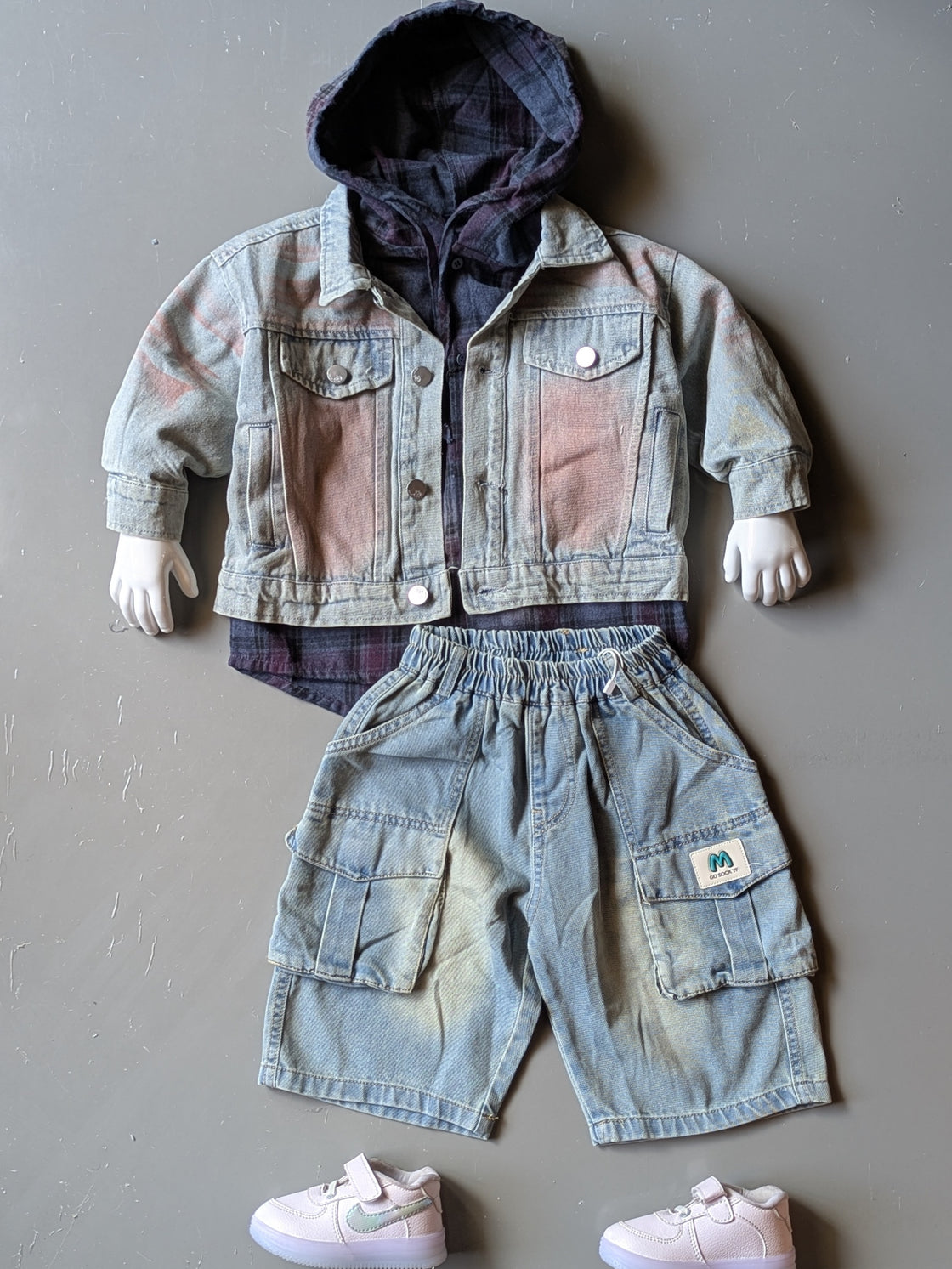 Unisex Full Sleeve Oversized Denim Jacket