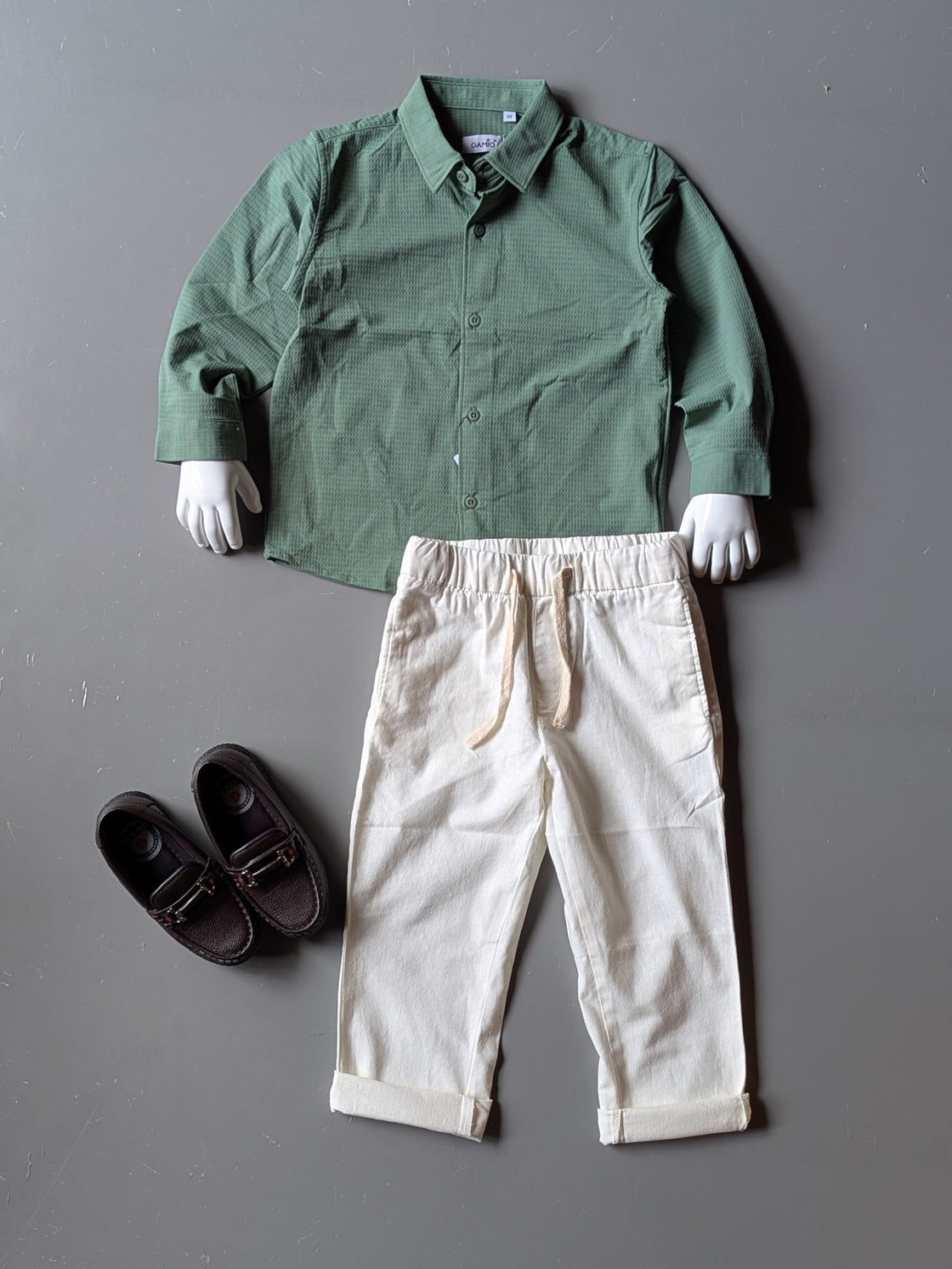 Linen Pant (Off-White coloured)