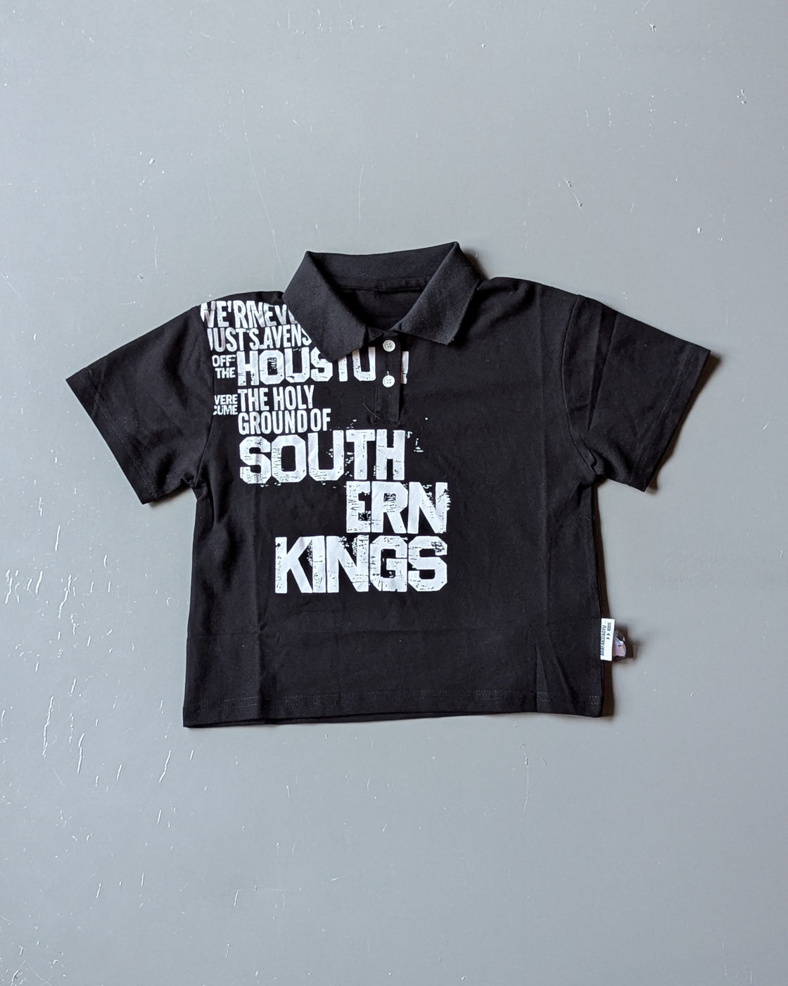 Unisex Half Sleeve Oversized Polo Neck T Shirt