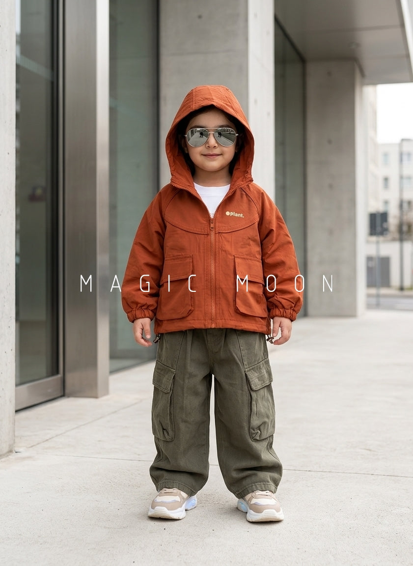 JKT01 Unisex Full Sleeve Oversized Hooded Jacket with Inner T Shirt