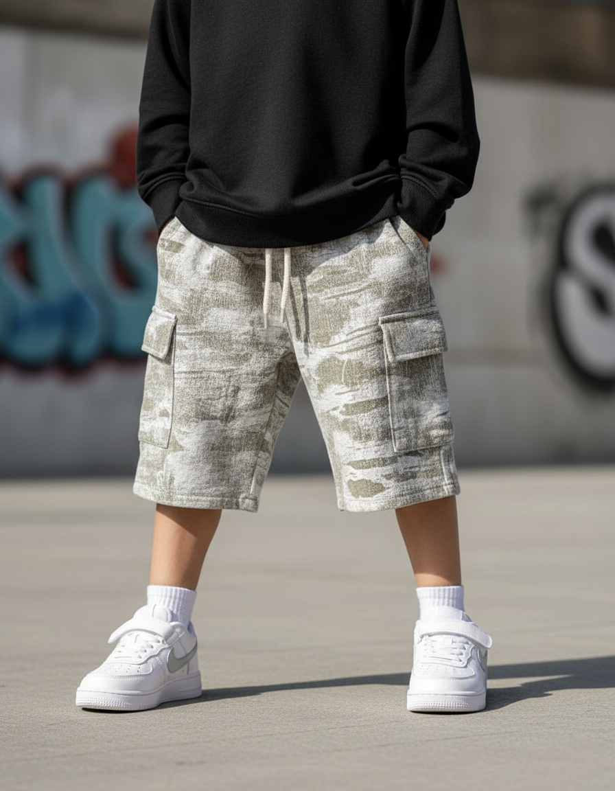 Unisex Knee Length Denim Shorts