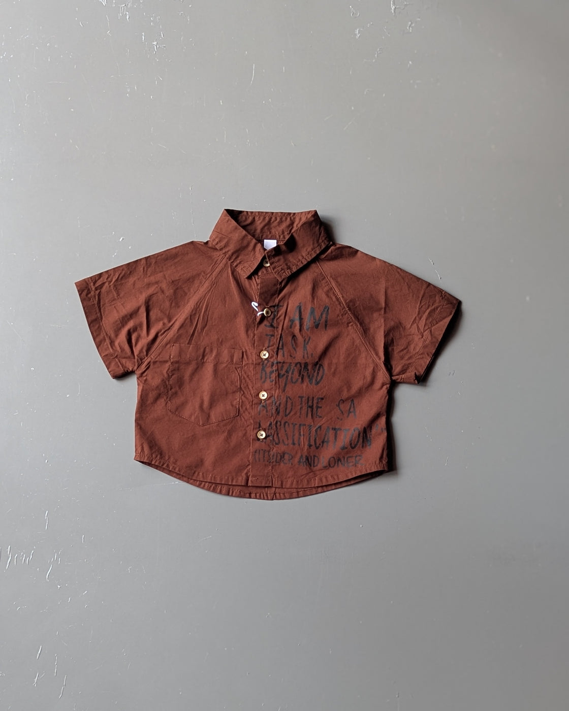 Boy's Half Sleeve Oversized Shirt