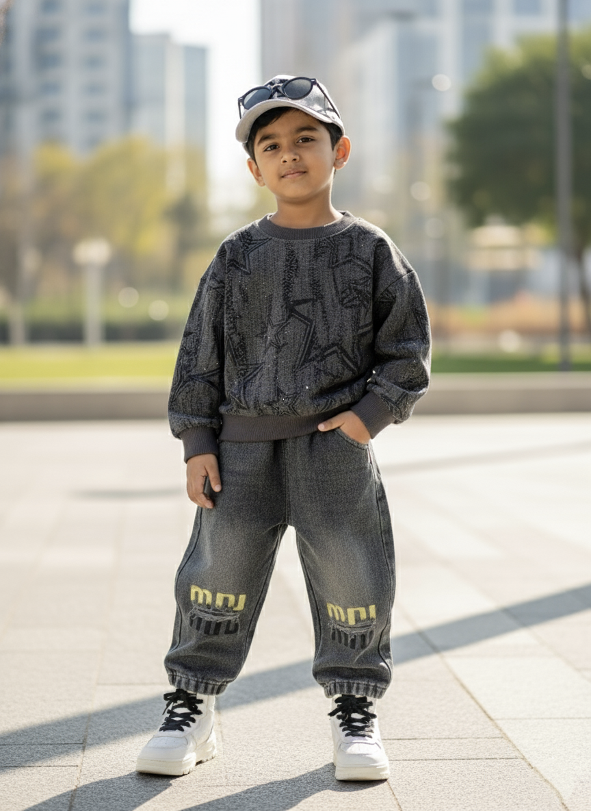 Unisex Full Sleeve Oversized T Shirt and Pant Set