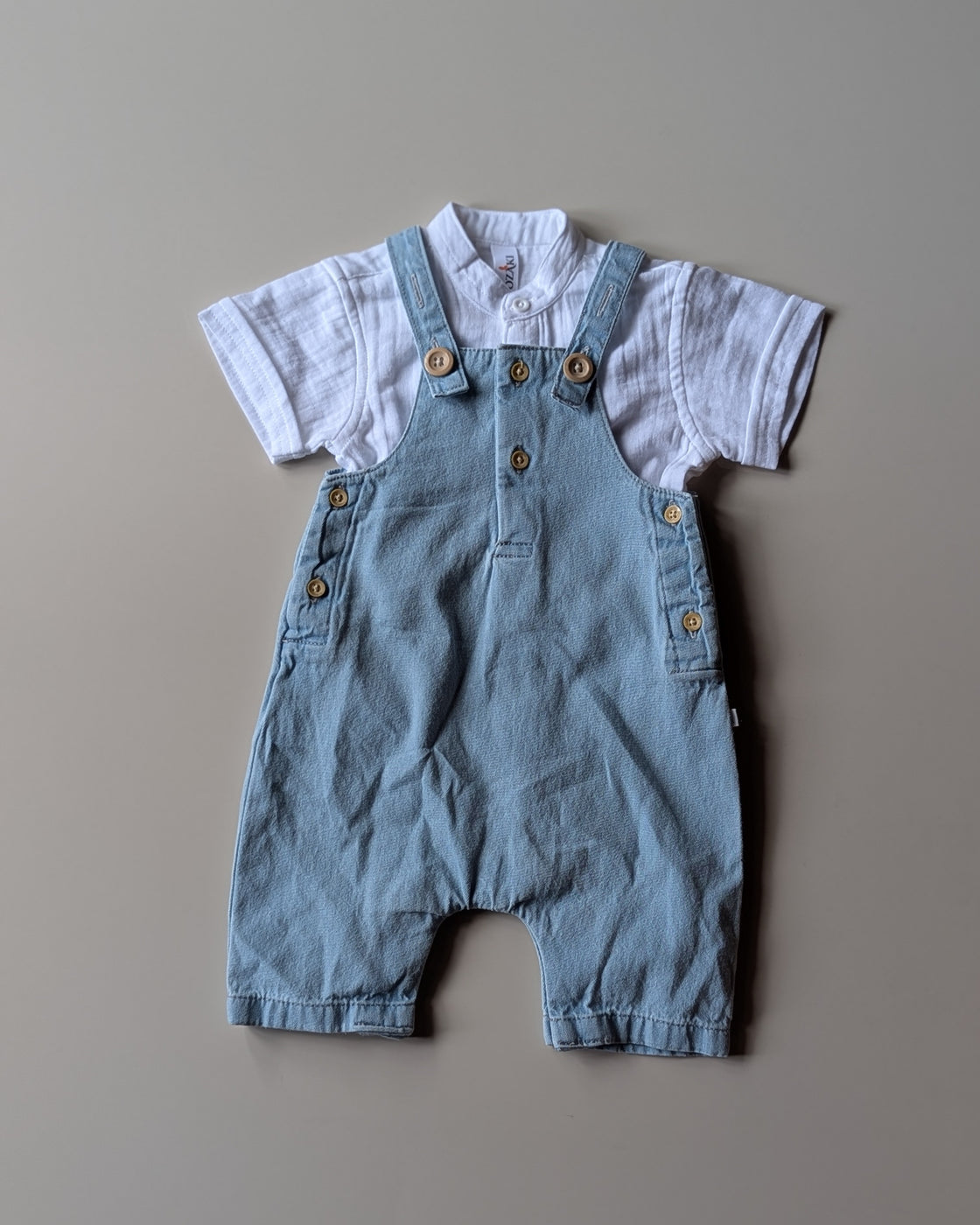 NB01 Unisex Half Sleeve Shirt with Romper Set