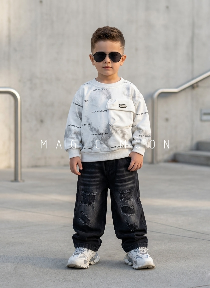 TSS01 Unisex Full Sleeve Oversized T Shirt