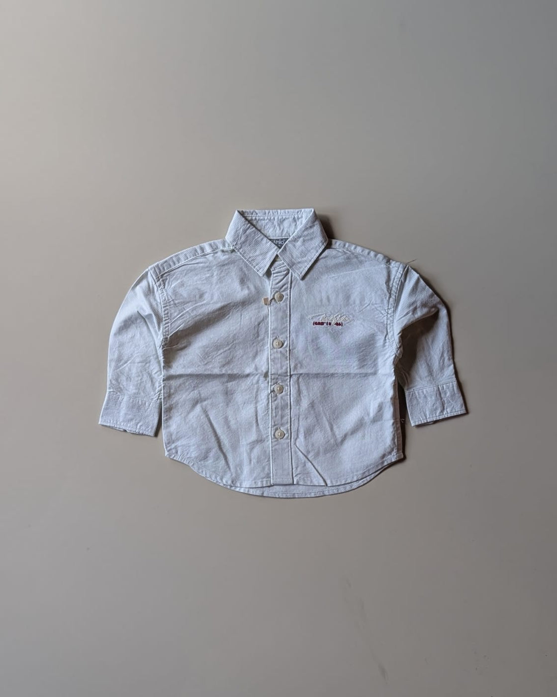 SHGMH04-03 Boys Full Sleeve Oversized Striped Shirt
