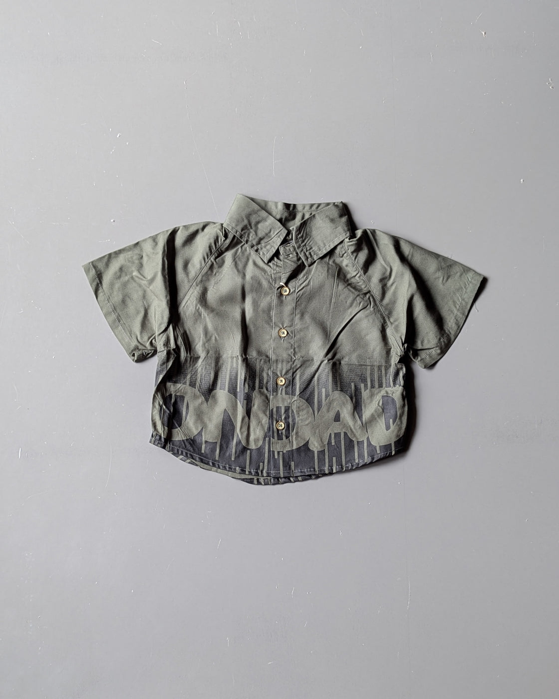 Half Sleeve Hem Printed Shirt