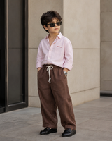 SHGME01-002 Boy's Full Sleeve Oversized Striped Shirt (Big)