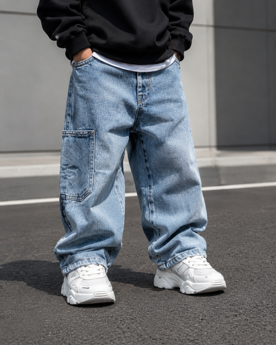 JN1004 Unisex Baggy Jeans