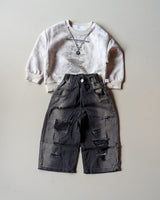 TSHCMB05 Unisex Full Sleeve Oversized T Shirt and Super Baggy Jeans