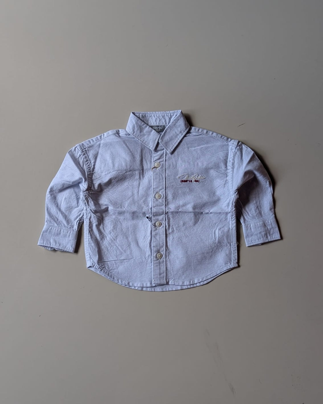 SHGMH04-04 Boys Full Sleeve Oversized Striped Shirt