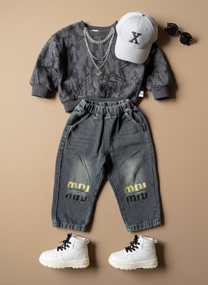 Unisex Full Sleeve Oversized T Shirt and Pant Set