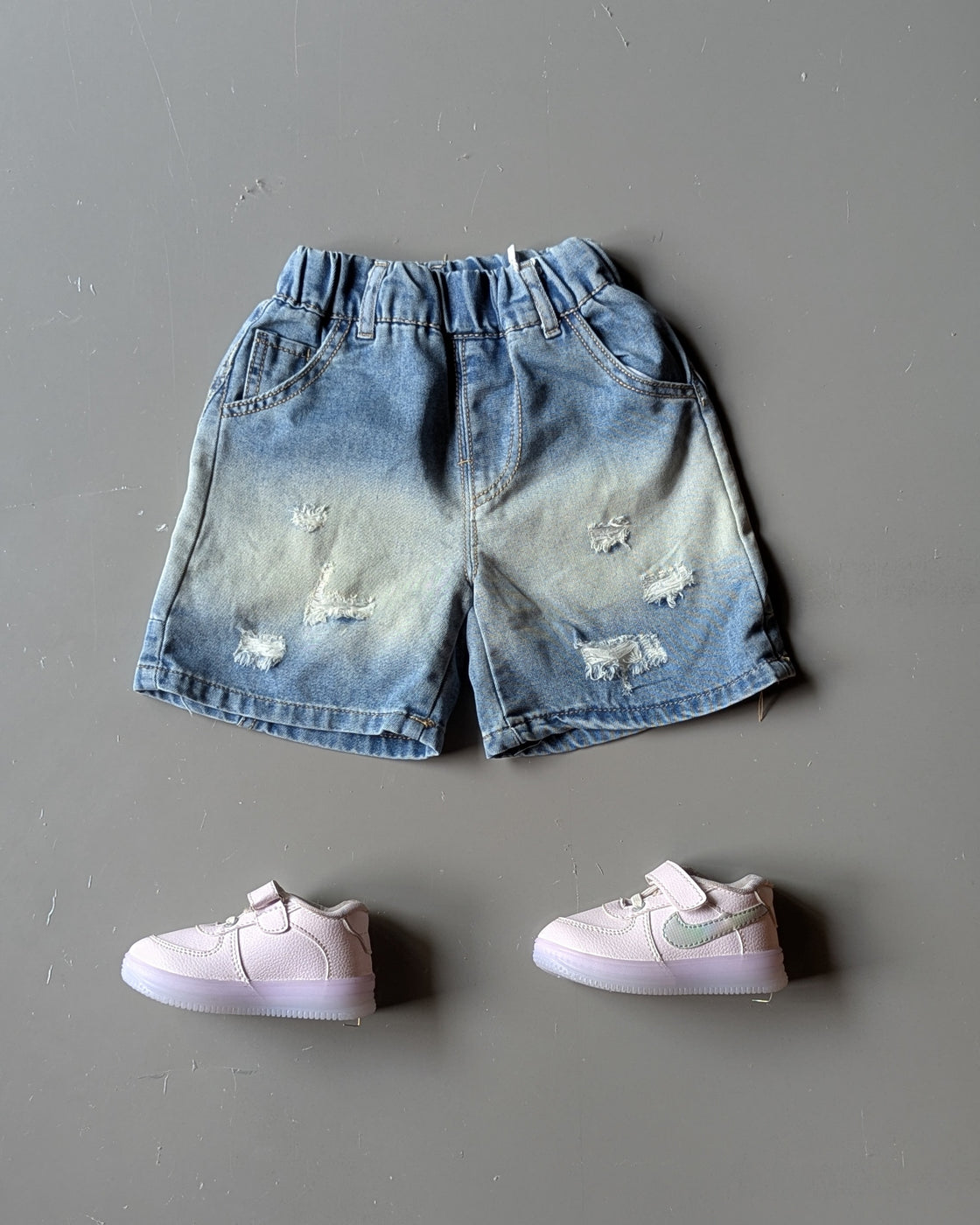 Unisex Distressed Shorts