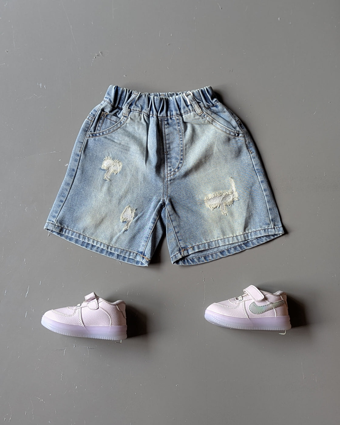 Unisex Distressed Shorts