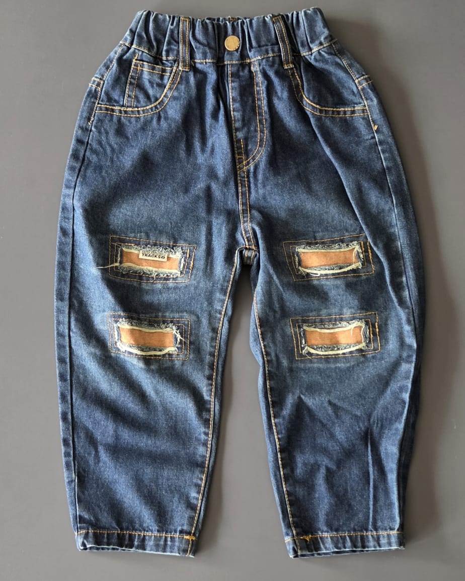 JNS107 Unisex Distressed Baggy Jeans