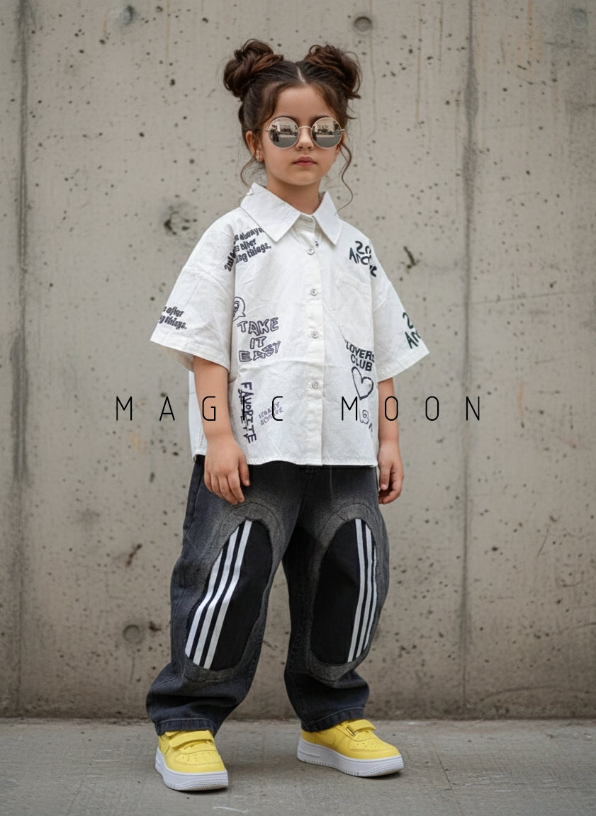 Unisex Half Sleeve Oversized Shirt