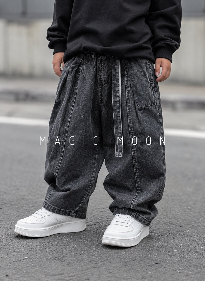 JNS101 Unisex Baggy Fit Wide Leg Jeans