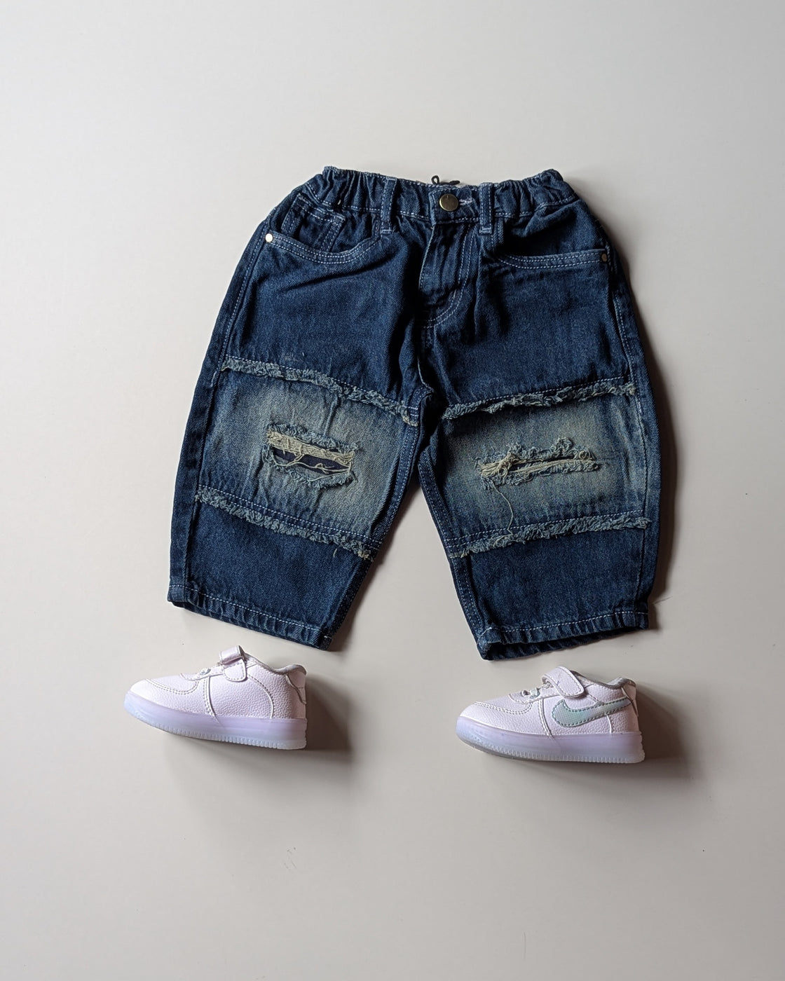 JNS111 Unisex Distressed Baggy Jeans