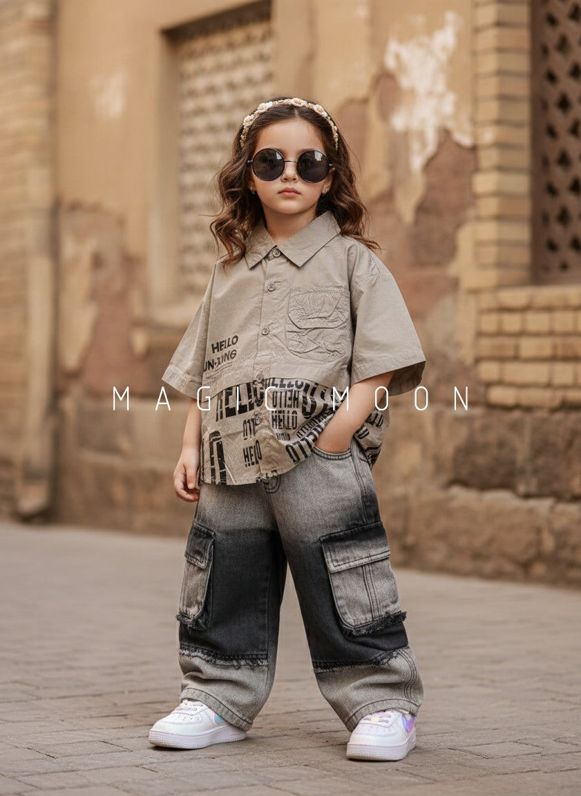 Unisex Half Sleeve Oversized Shirt