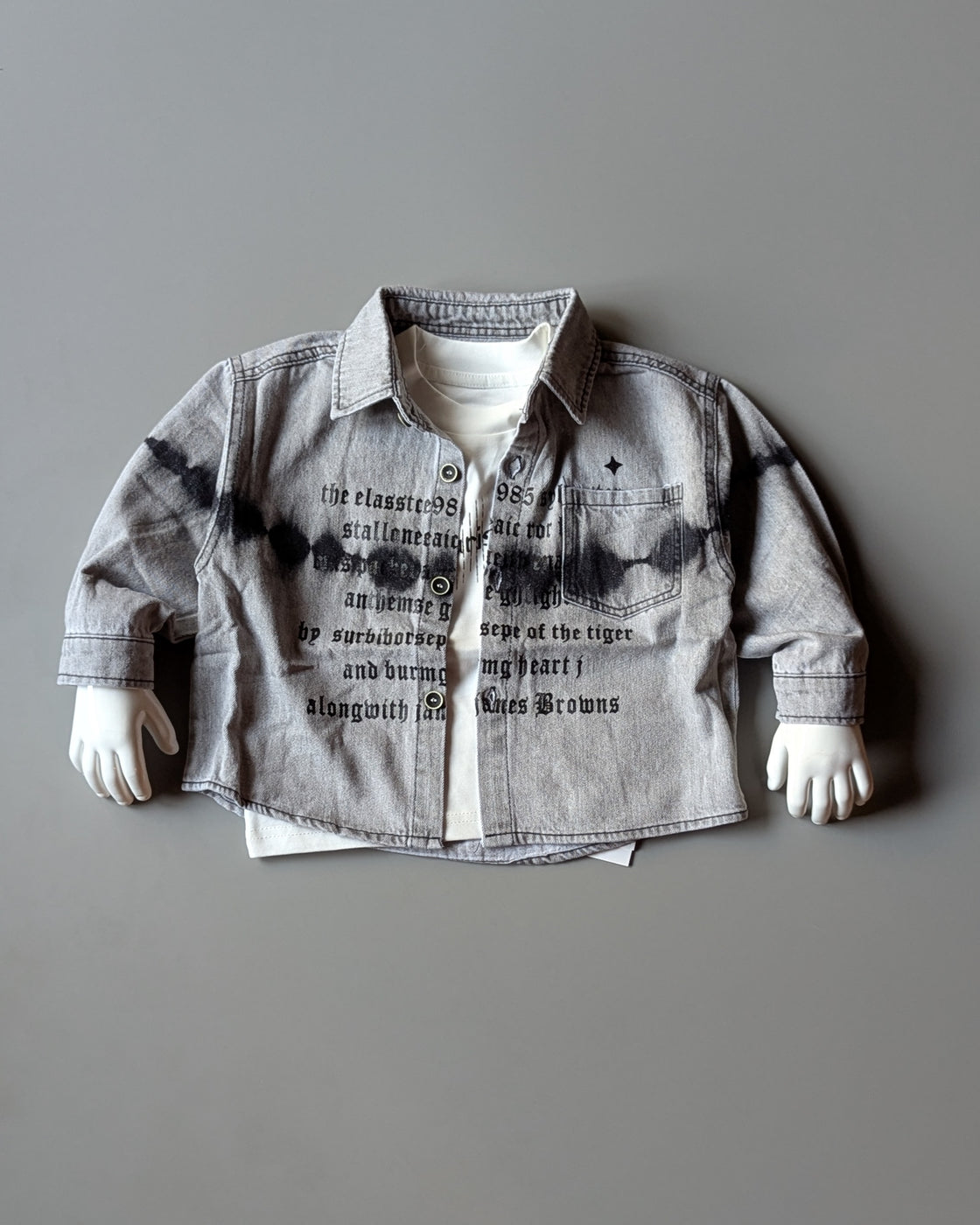 Unisex Full Sleeve Oversized Shirt with Inner T Shirt