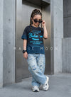 HSB01 Unisex Half Sleeve Oversized T Shirt