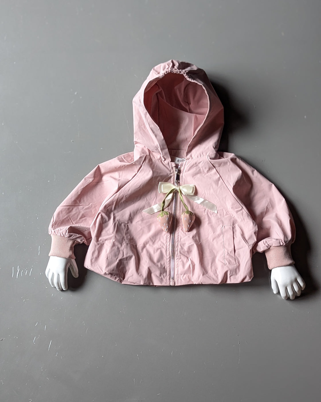 Girl's Full Sleeve Hooded  Zipper Jacket