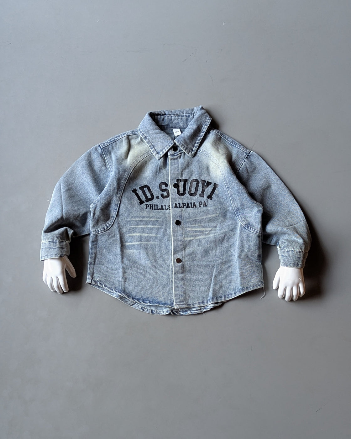 SHFB01 Unisex Full Sleeve Oversized Denim Shirt