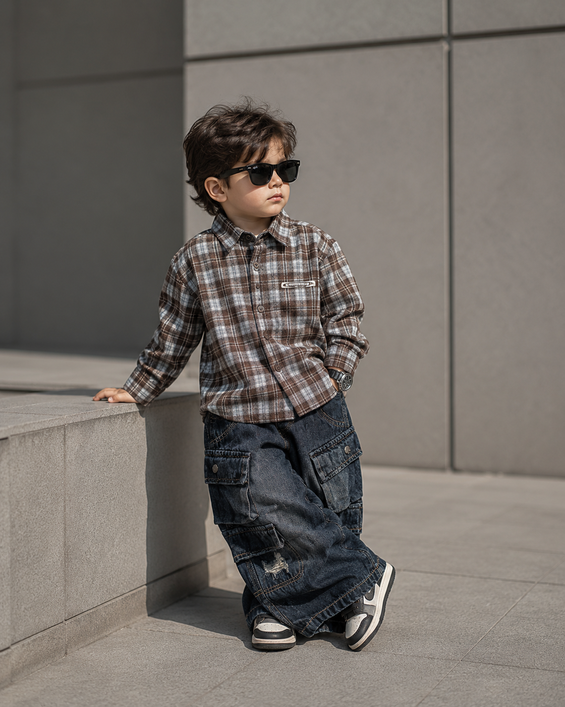 SHTCW04-02 Boys Full Sleeve Oversized Shirt