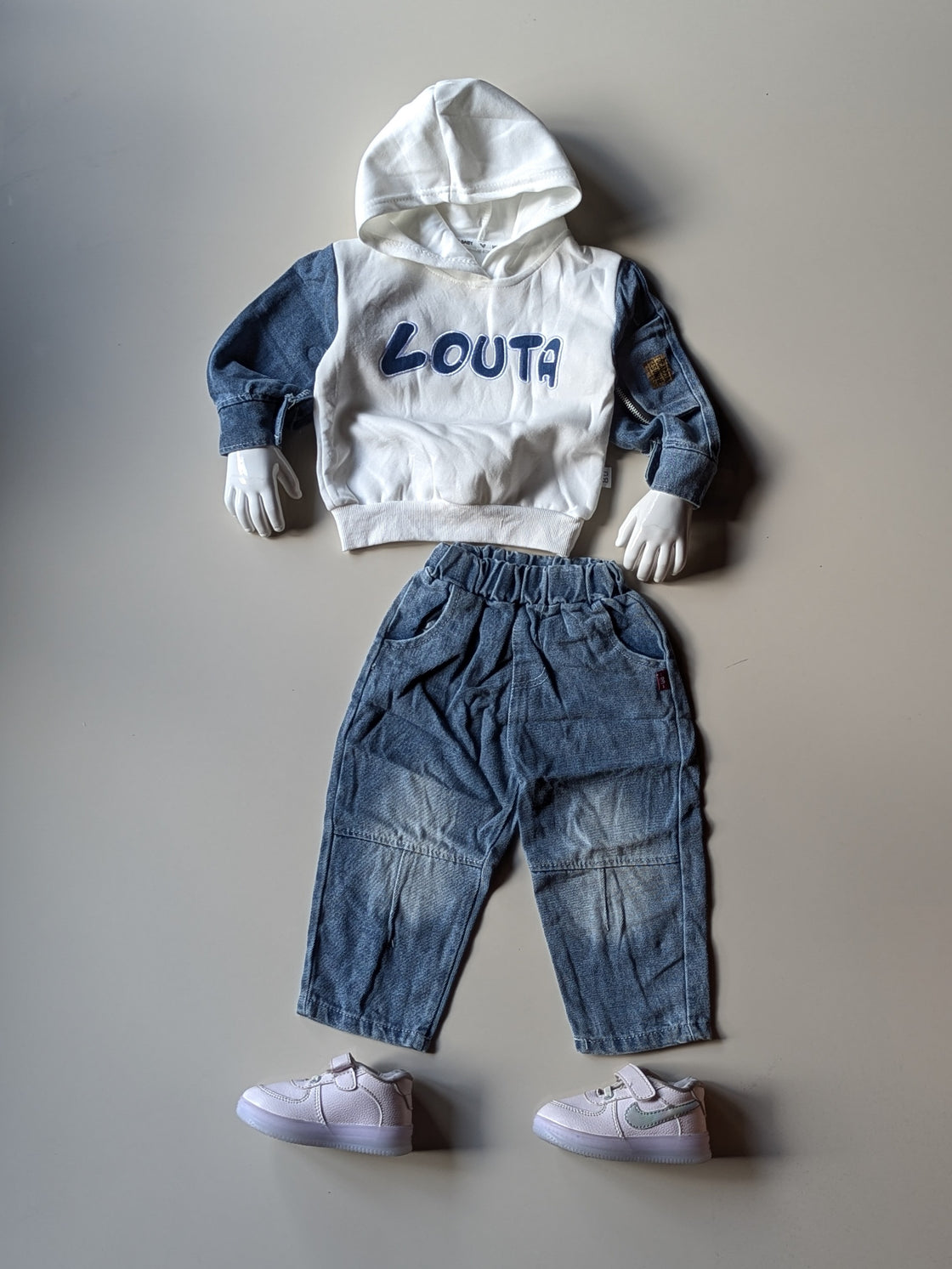 ST106 Unisex Full Sleeve Oversized Hooded T Shirt and Pant Set