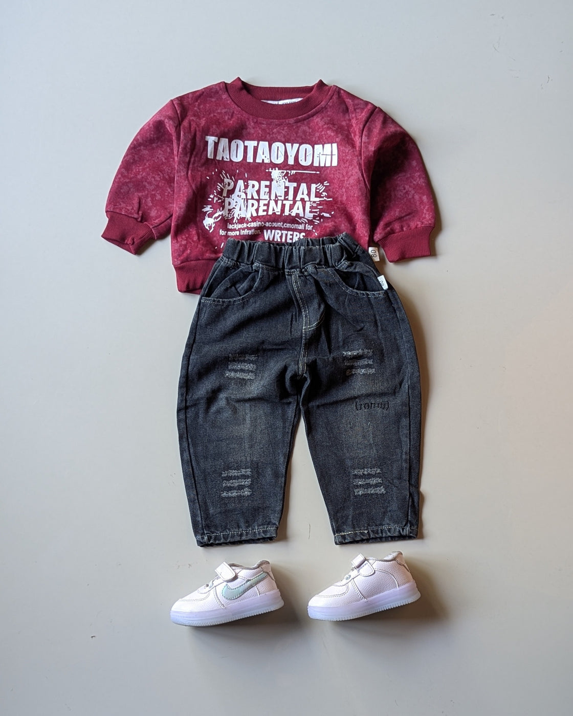 STIM113-03 Unisex Full Sleeve Oversized T Shirt and Pant Set