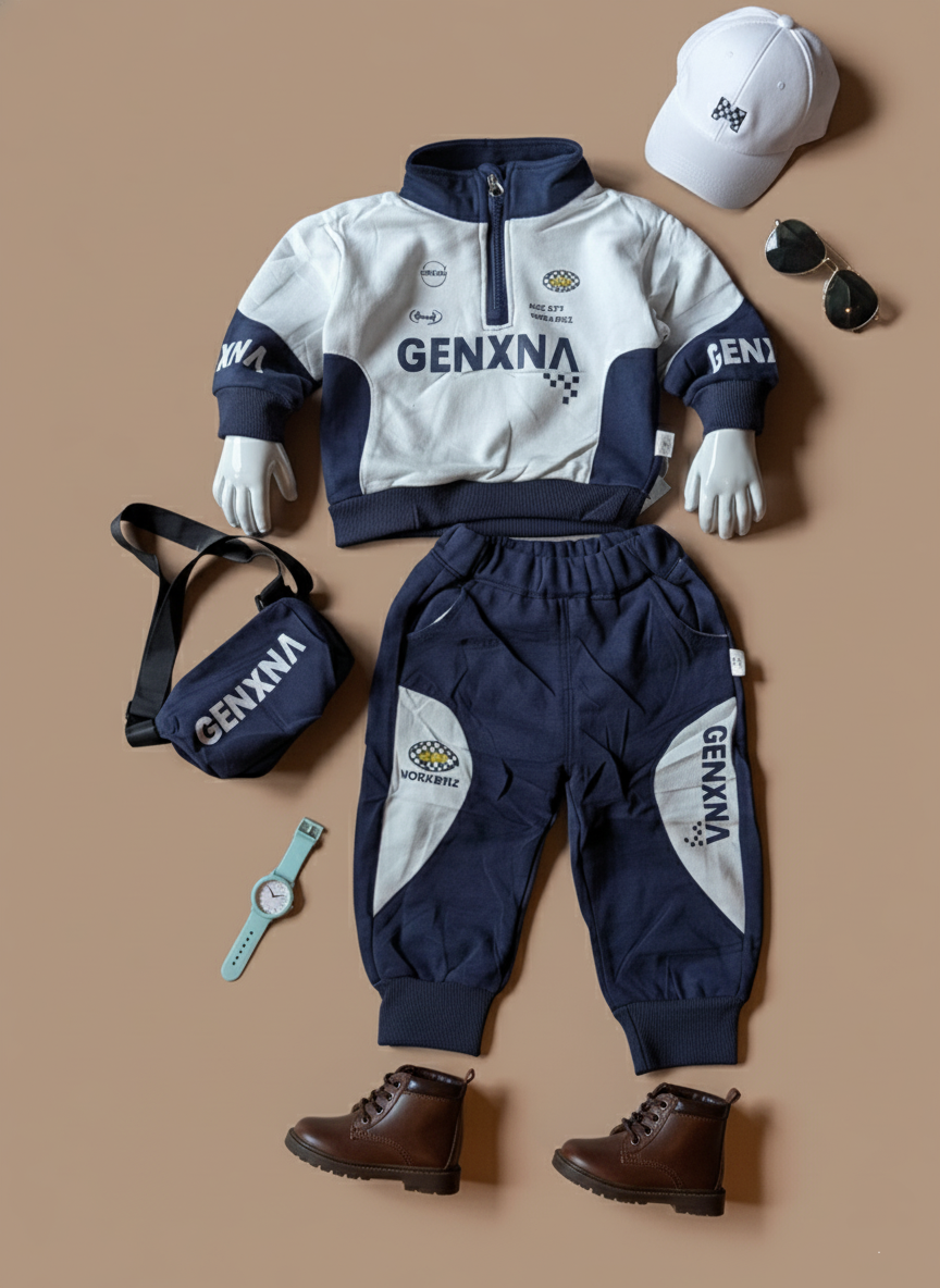 Unisex Full Sleeve Oversized High Neck Jacket and Pant Set
