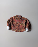 SHGMH02 Boys Full Sleeve Oversized Floral Print Shirt