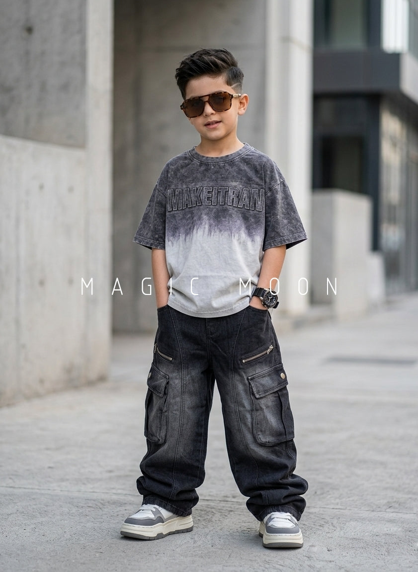 HSB01 Unisex Half Sleeve Oversized T Shirt