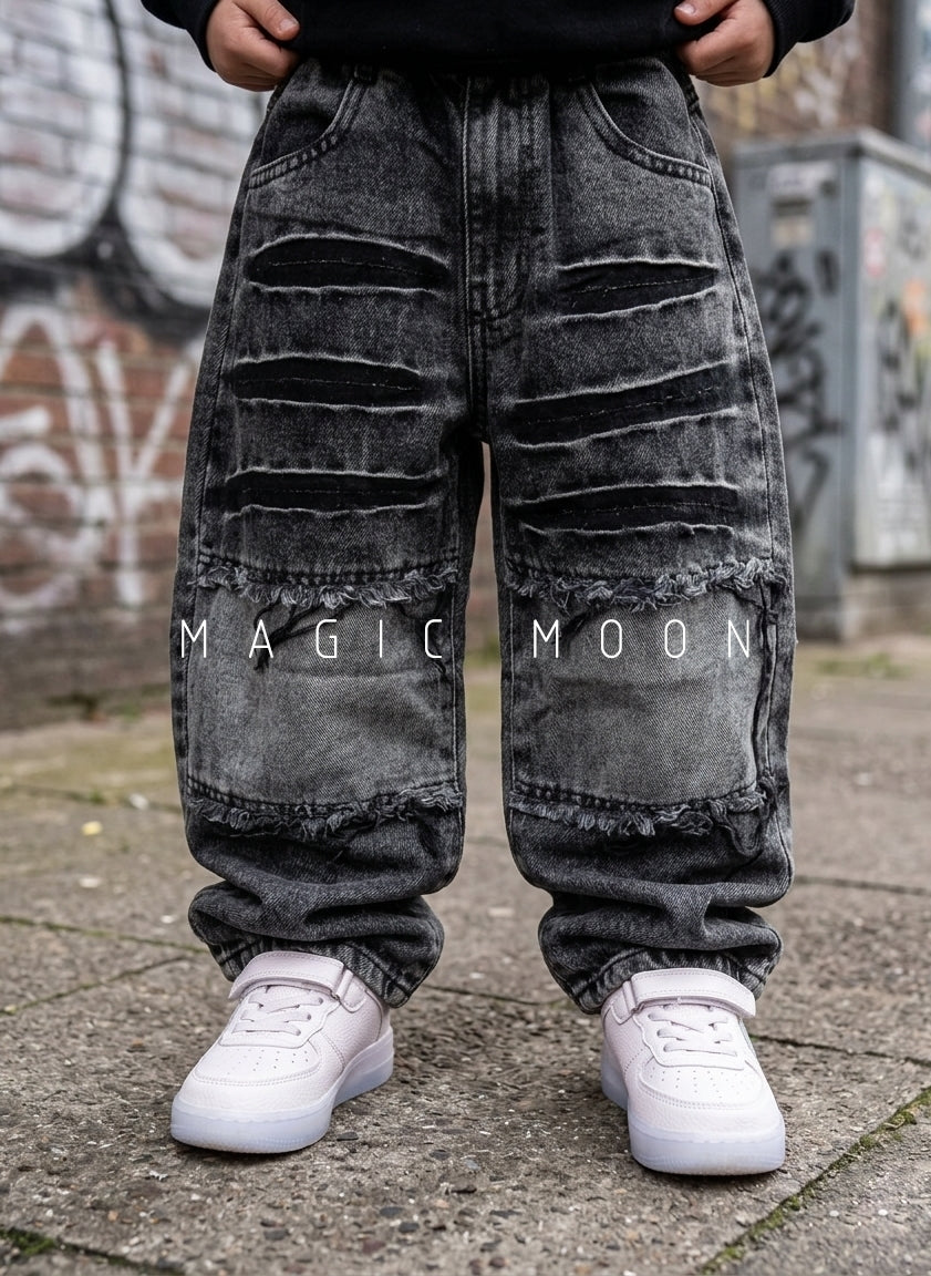 JN1000Unisex Distressed Baggy Jeans