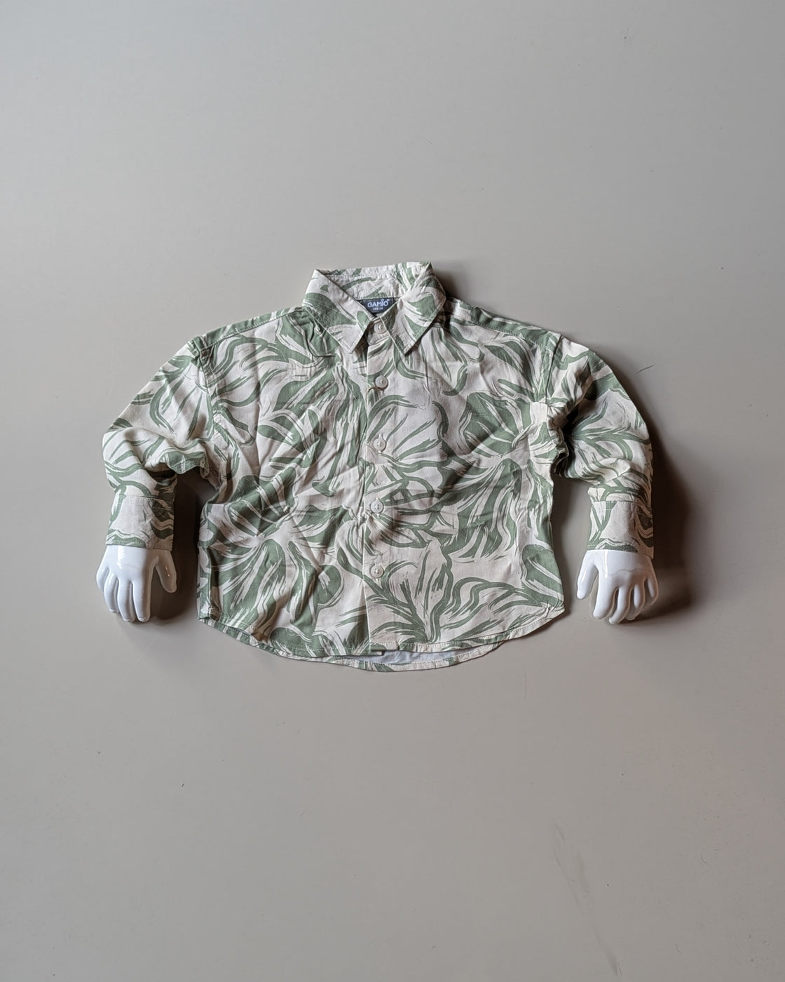 SHGMH05-02 Boys Full Sleeve Oversized Floral Print Shirt