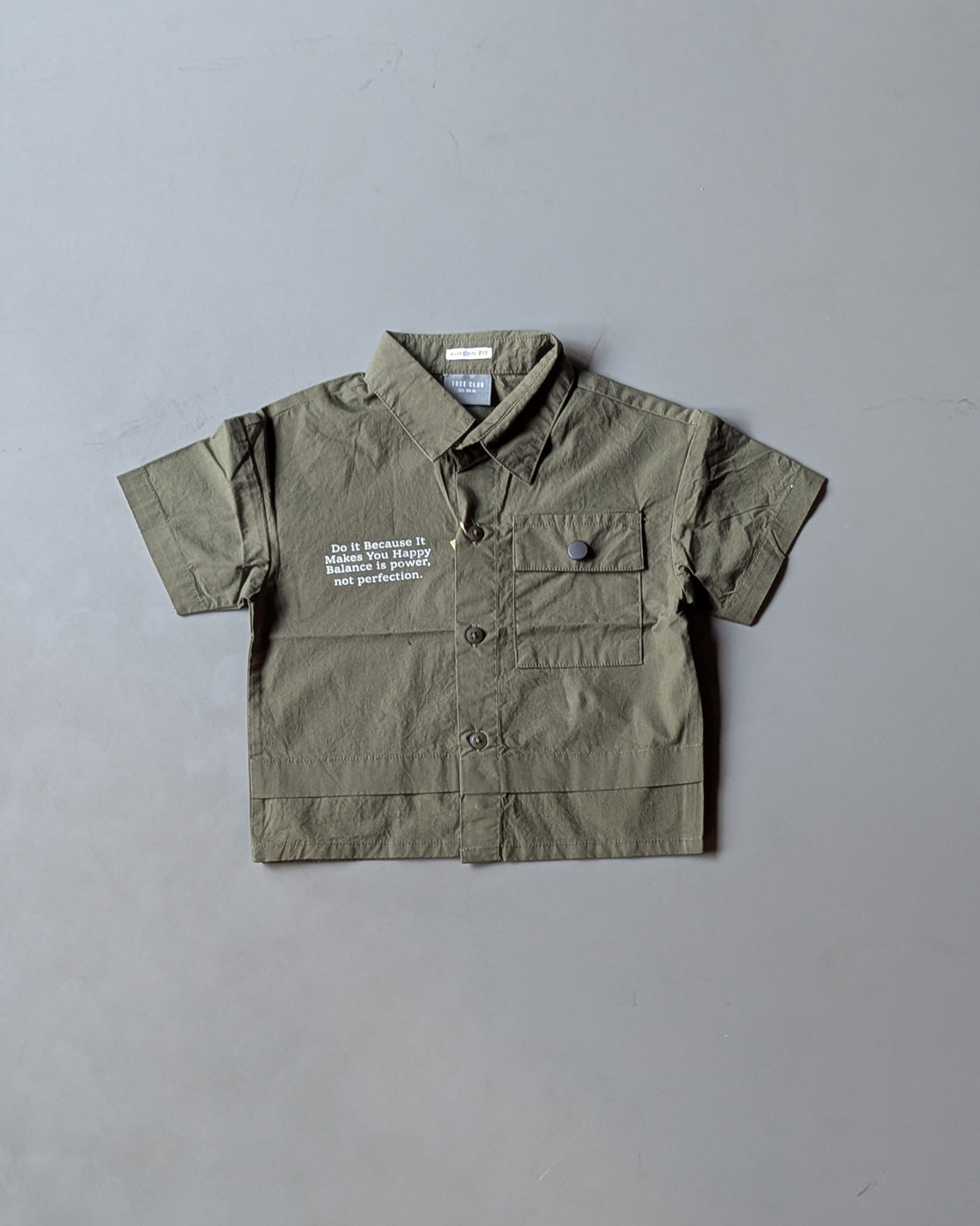 SHHS01 Boy's Half Sleeve Oversized Shirt